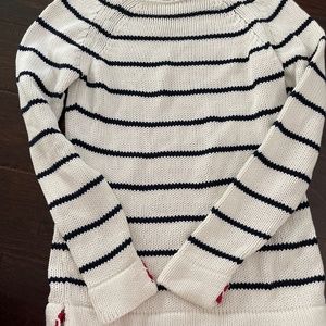 White&blue striped Knit Sweater by Holebrook (XS)